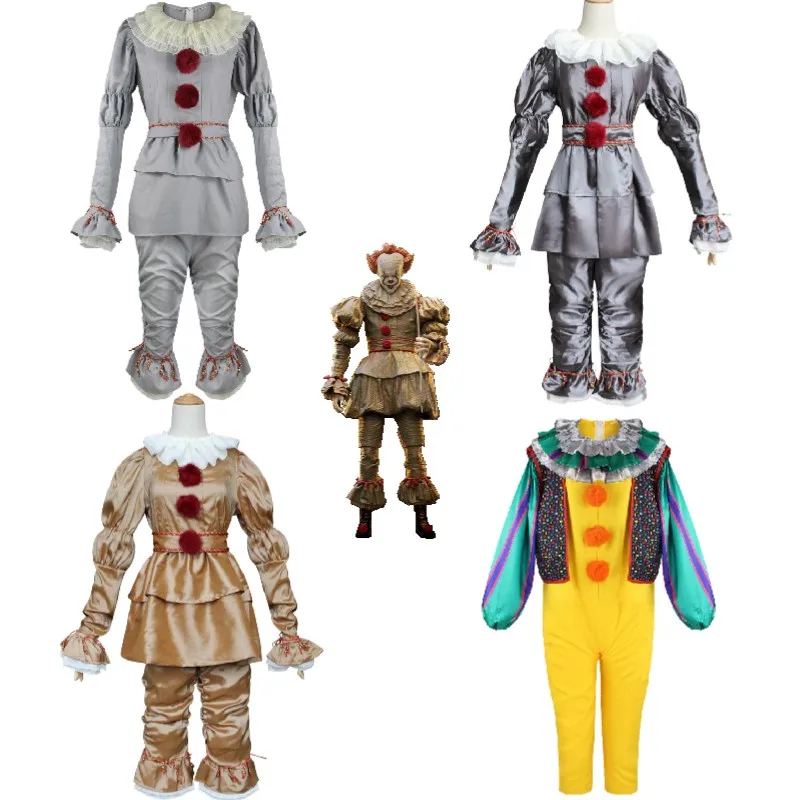 

Pennywise Cosplay Costume Stephen King's It Movie Clothings Top Pants Aldult Unisex Halloween Party Exquisite Clown Uniform Suit