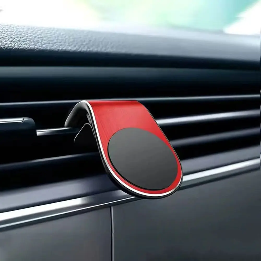 

L type Universal Clip Interior Air Vent Mount Stand Magnetic Bracket Magnet Car Phone Holder
