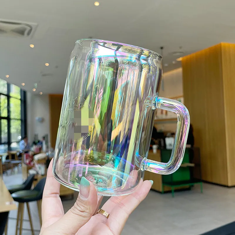 Стеклянная Кружка Stabuck с логотипом богини Корейская кружка красочная блестящая