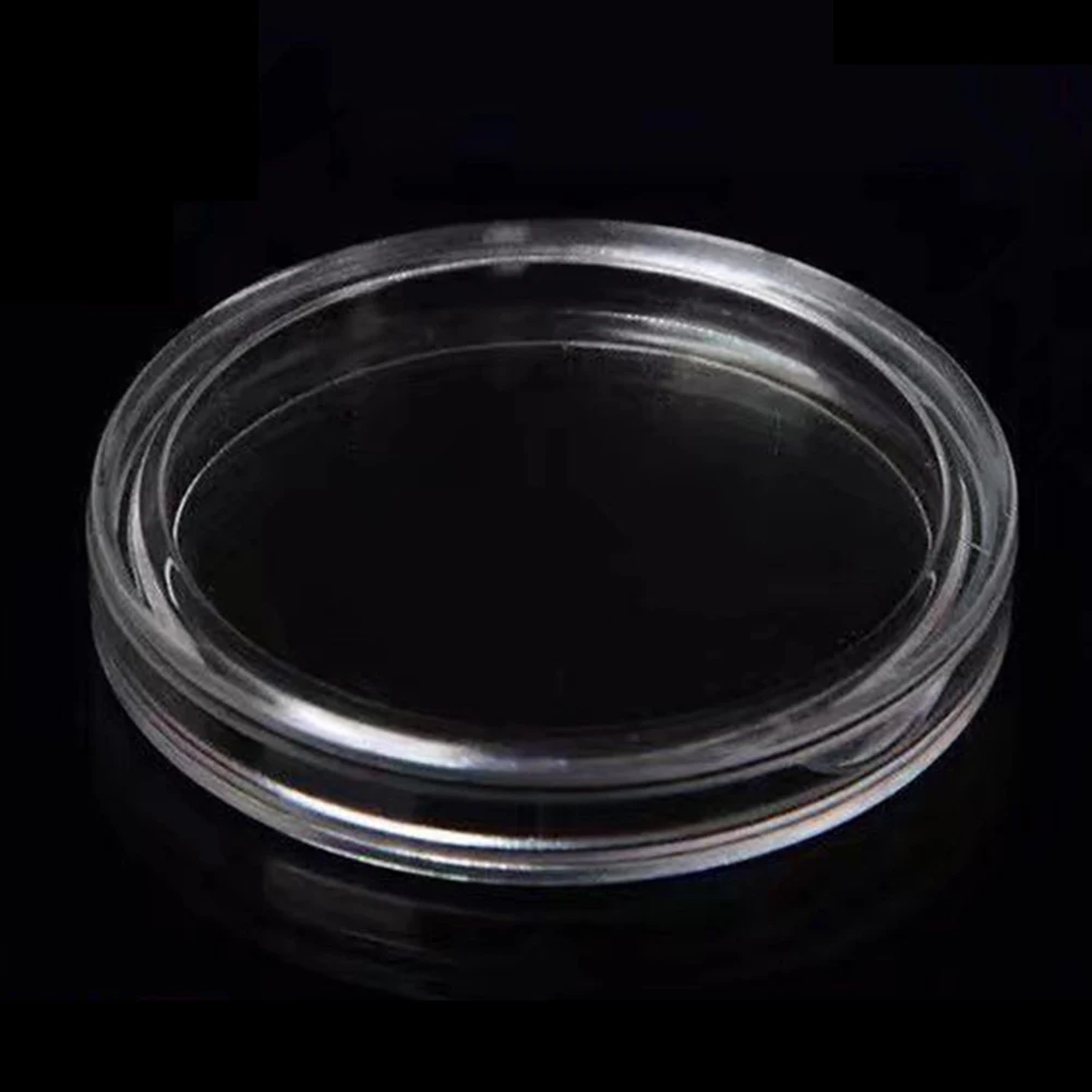 

100Pcs Clear Coin Capsule Holder Case 40mm Transparent Collectable Coin Storage Box For Commemorative Coin Medal Container