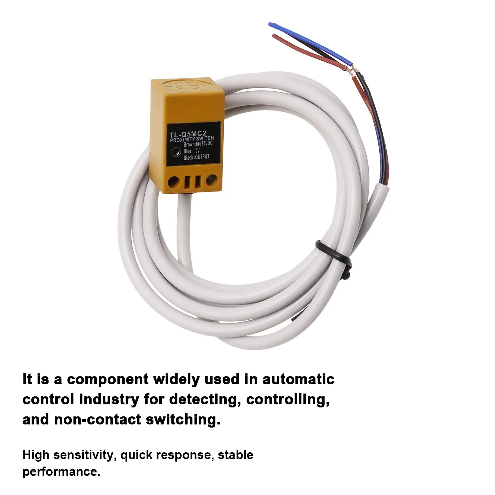 Индуктивный датчик приближения NPN нормально закрытый DC 12 ~ 24 1 шт.