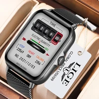 lige new bluetooth answer call smart watch men full touch dial call fitness tracker ip67 waterproof smartwatch for men womenbox