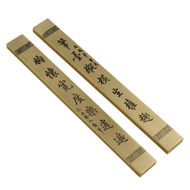 Solid Brass Paperweights Student Paper Pressing Paperweights Chinese Traditional Painting Calligraphy Paperweights Peso De Papel