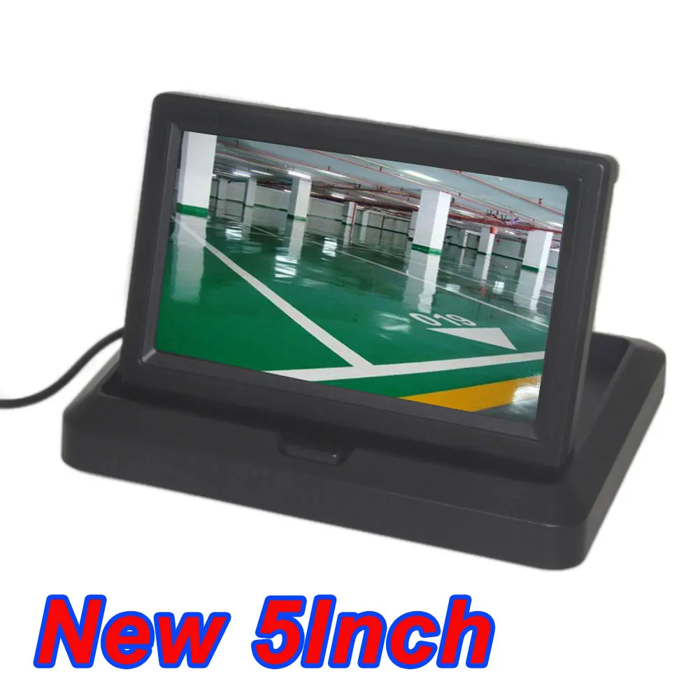 

5.0" Color ccd CCD Car Display 5 Inch Folding New Digital Screen 2 Channel Video Input DVD Player DC 12/24V Monitor