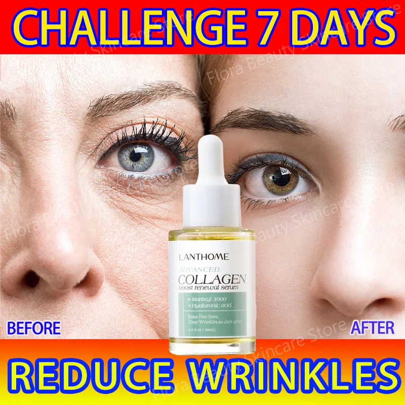 

Collagen Remove Wrinkle Face Serum Lift Firming Anti Aging Fade Fine Lines Whitening Brightening Moisturizer Skin Care Cosmetics