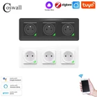 Программируемый настенный таймер Zigbee Tuya, для работы с Alexa Google Home, Горизонтальновертикально