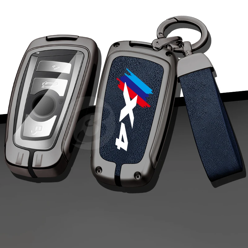 

Zinc Alloy Car Key Cover Case for Bmw X4 320li 325li 530li 525GT Metal Buckle Keyless Holder Shell Bag Keychain Auto Accessories