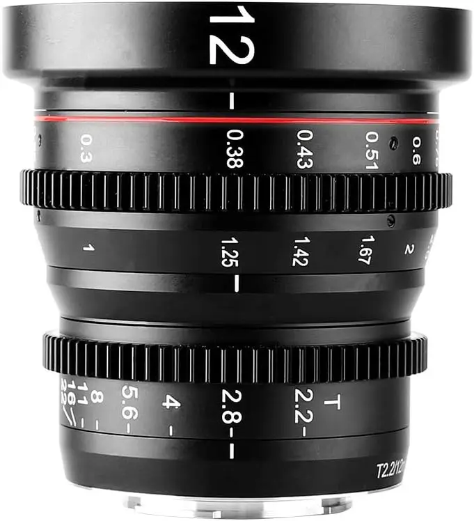 Meike 12 мм 16 25 35 50 65 85 T2.2 с ручной фокусировкой и фиксированным кинотеатральным