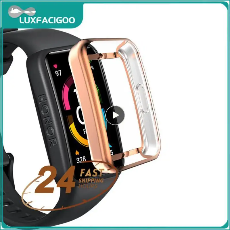 

1~5PCS Soft Silicone Strap for Huawei Band 7 Accessories Replacement Bracelet Screen Protector Case Wristband for Huawei Watch