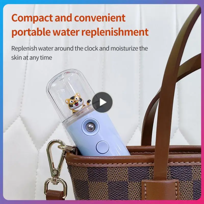 

Nano Facial Sprayer Moisturizing Water Replenisher Hydrating Beauty Instrument USB Humidifier Portable Rechargeable Nebulizer