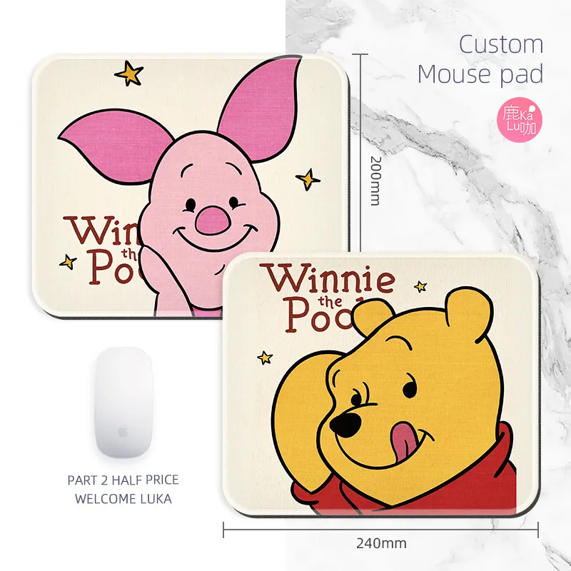 Yubeter мультяшный коврик для мыши с клубничным медведем милый большой настольный Xxl