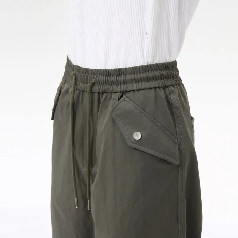 SYUHGFA мужская одежда рабочая куртка на молнии Свободные повседневные Прямые брюки