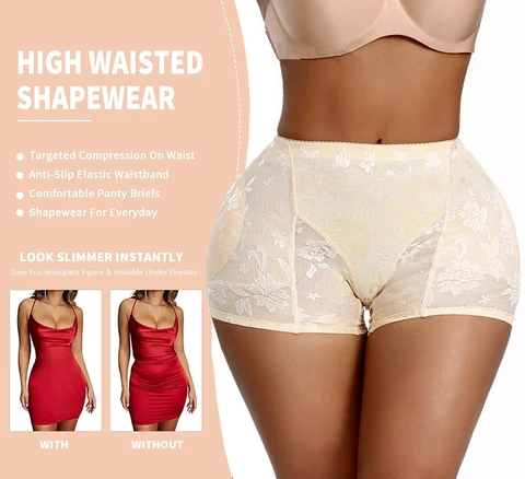 Sexy Big Ass Hip Enhancer XS Booty Padded Panty Women Dress Underwear Slim Body Shaper Butt Lifter Control Panties Waist Trainer