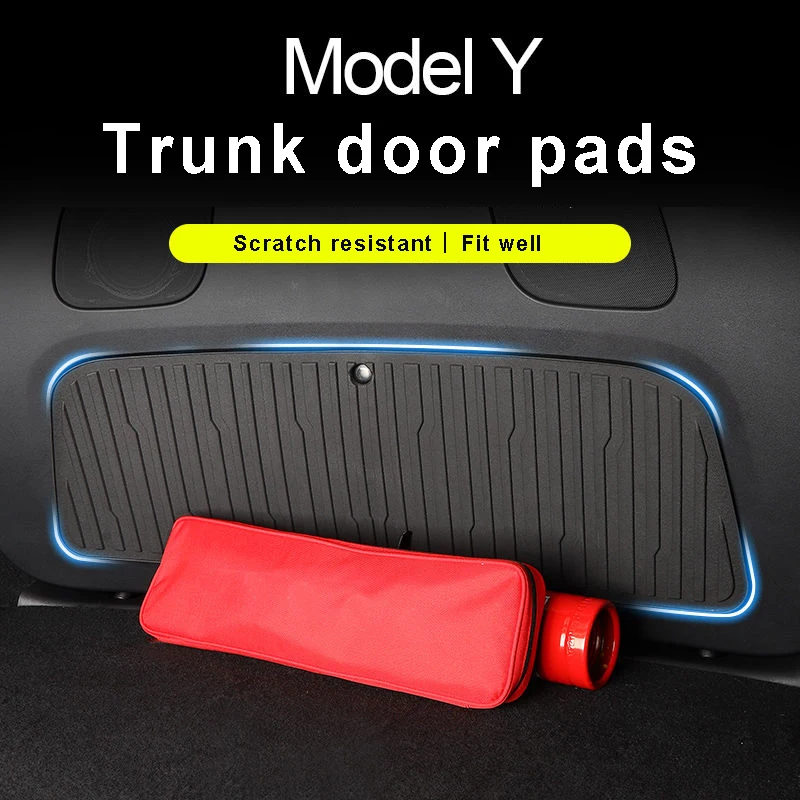 

TPE Trunk Door Inner Panel Prtective Pads For Tesla Model Y Interior Supplies Car Mats