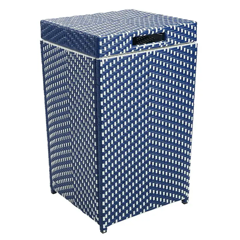 

Aluminum Patio Trash Can, Navy