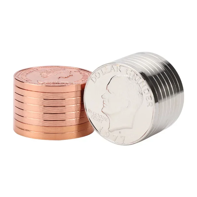 Креативная монета измельчитель табака 3 слоя 40 мм доллар США канадский травяная