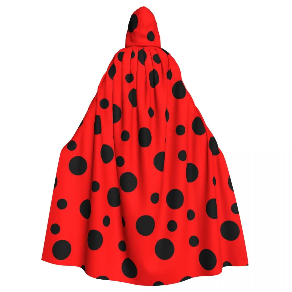 

Hooded Cloak Unisex Cloak with Hood Ladybird Bug Polka Dot Cloak Vampire Witch Cape Cosplay Costume