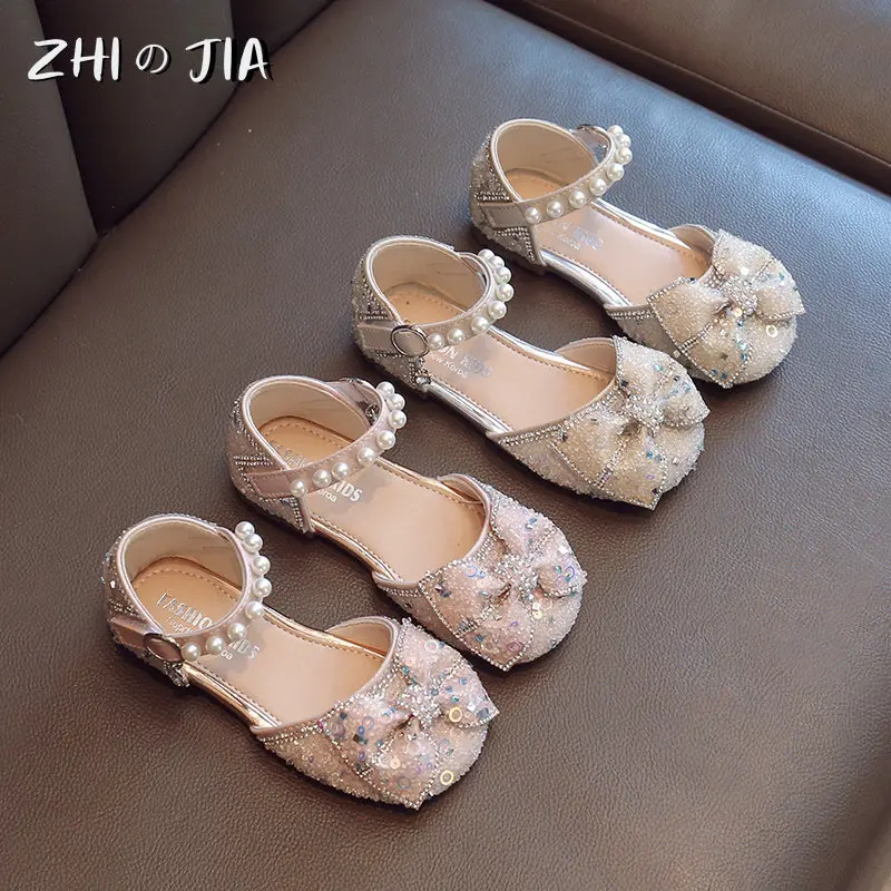 

2023 New Summer Children's Lightweight Breathable Non slip Sandals Girl Princess Shoes Pink Cartoon Flash Dance Sandals Student