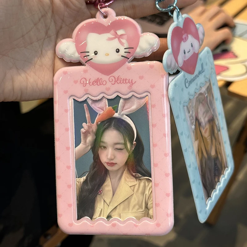 Держатель для фотокарточек с ангелом Kawaii Idol защитный чехол фото удостоверения