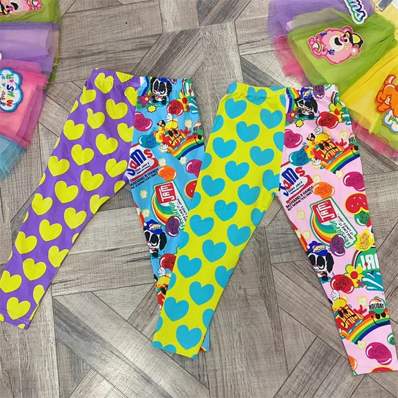 

Girl Leggings Kids Baby Long Pants Trousers 2022 Printed Spring Autumn Warm Toddler Cotton School Comfortable Children Clothing