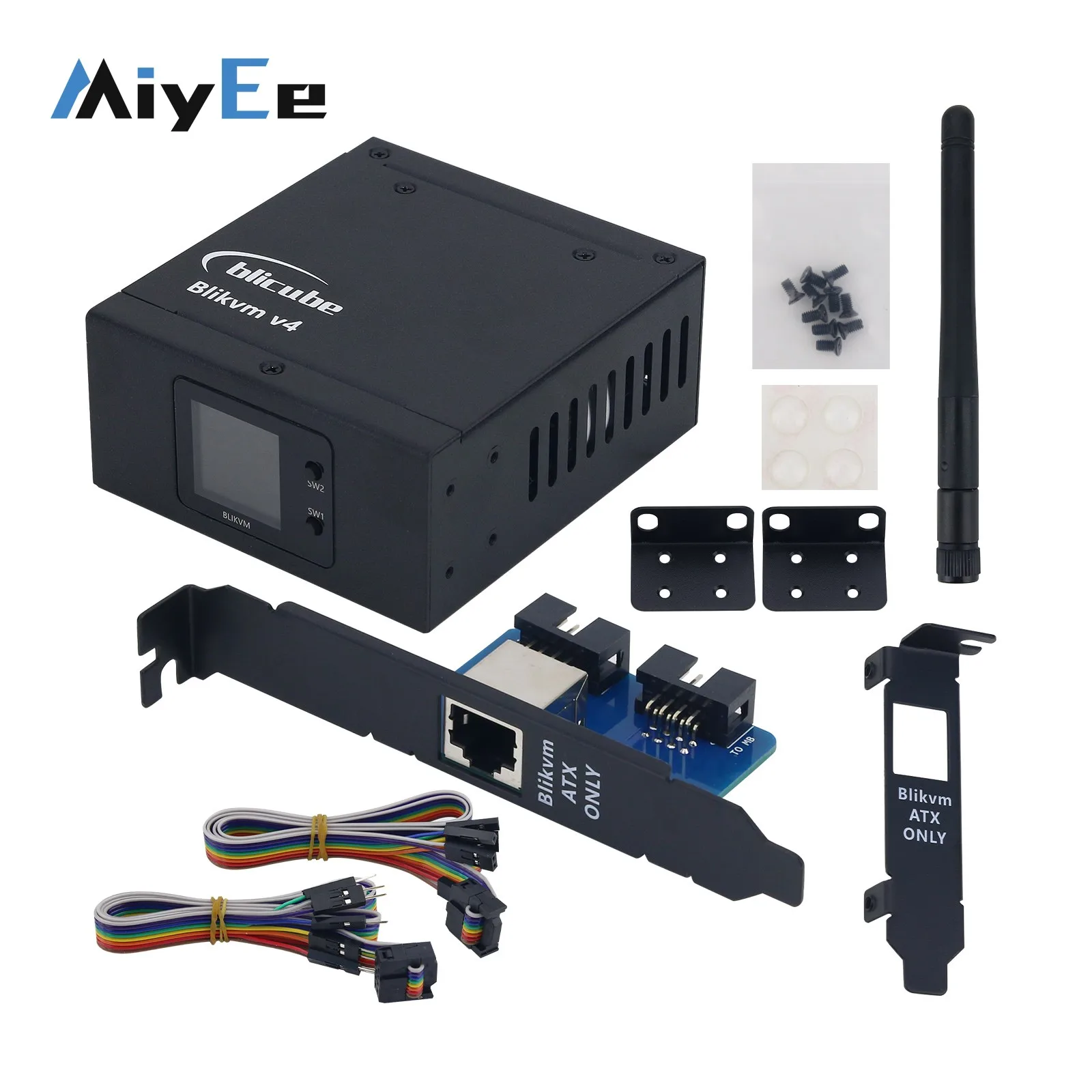 Фото BliKVM V4 Allwinner KVM Over IP PoE HDMI-совместимый видеопроцессор с функцией повторения сигнала для удаленного управления сервером IPKVM №1