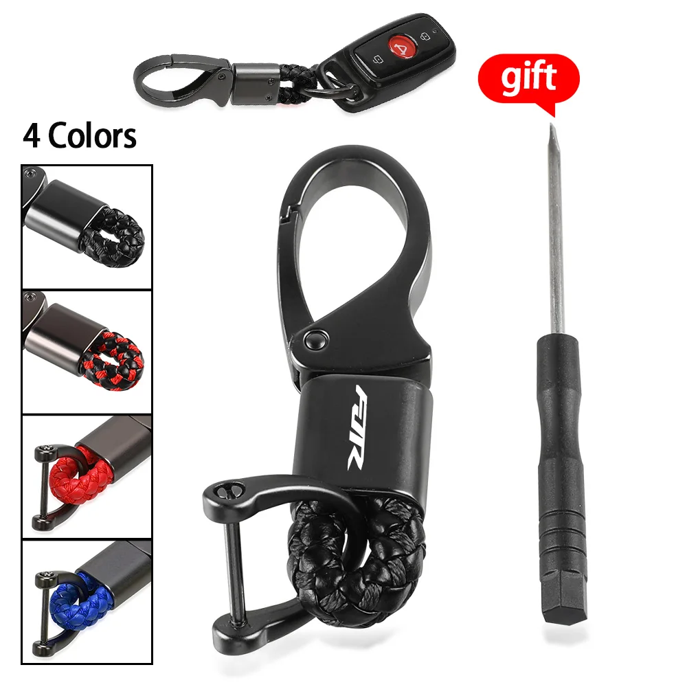 

For Yamaha FJR 1300 FJR1300 2003 FJR1300A 2004-2015 2016 2017 Motorcycle Key Holder Key Rings Keychain Detachable Leather Metal