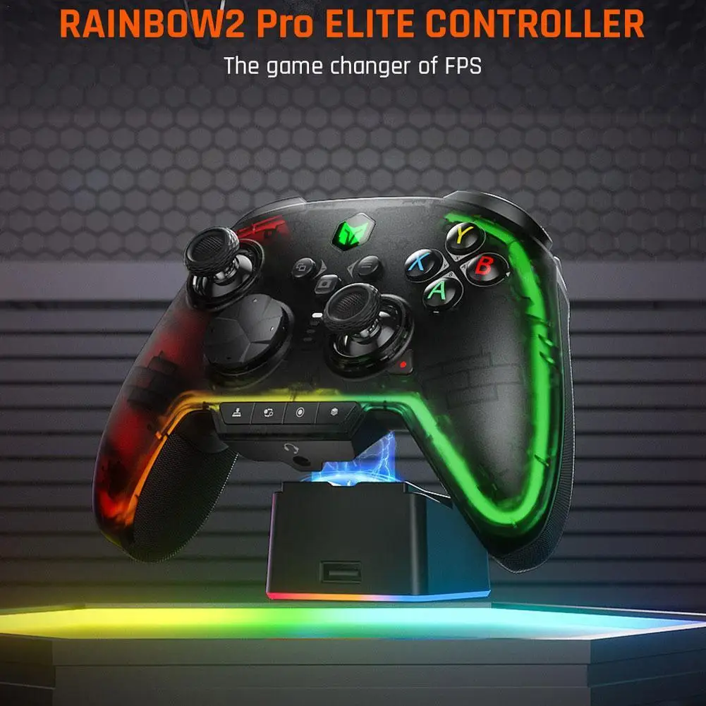 

Для беспроводного игрового контроллера Rainbow 2pro Elite, джойстик Rainbow2 Pro, джойстик для ПК/Android/IOS