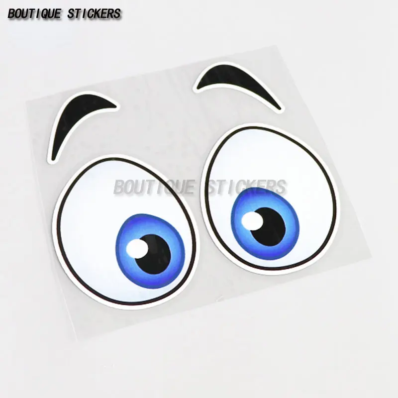 

Cartoon high-quality funny eye car sticker decoration motorcycle laptop computer wall sticker waterproof PVC sticker