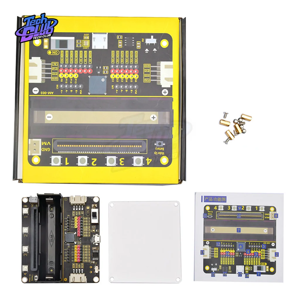 

Super Bit Expansion Board Module Onboard 3.7V18650 Battery For Charging Or Micro Usb Interface 5V For Charging Board
