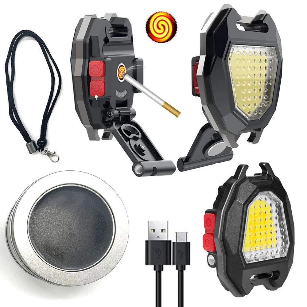

Multifunctional Pocket Keychain Light Emergency Lamps Magnetic Repair Work Light Outdoor Multitool Camping Light Mini Flashlight