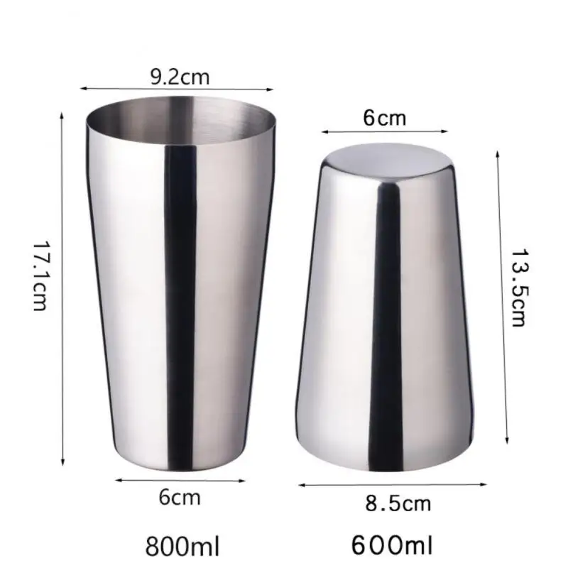 

High Quality Stainless Steel Cocktail Martini Boston Wine Shaker Bartender Drink Shaker Party Bar Tools Barware Accessories
