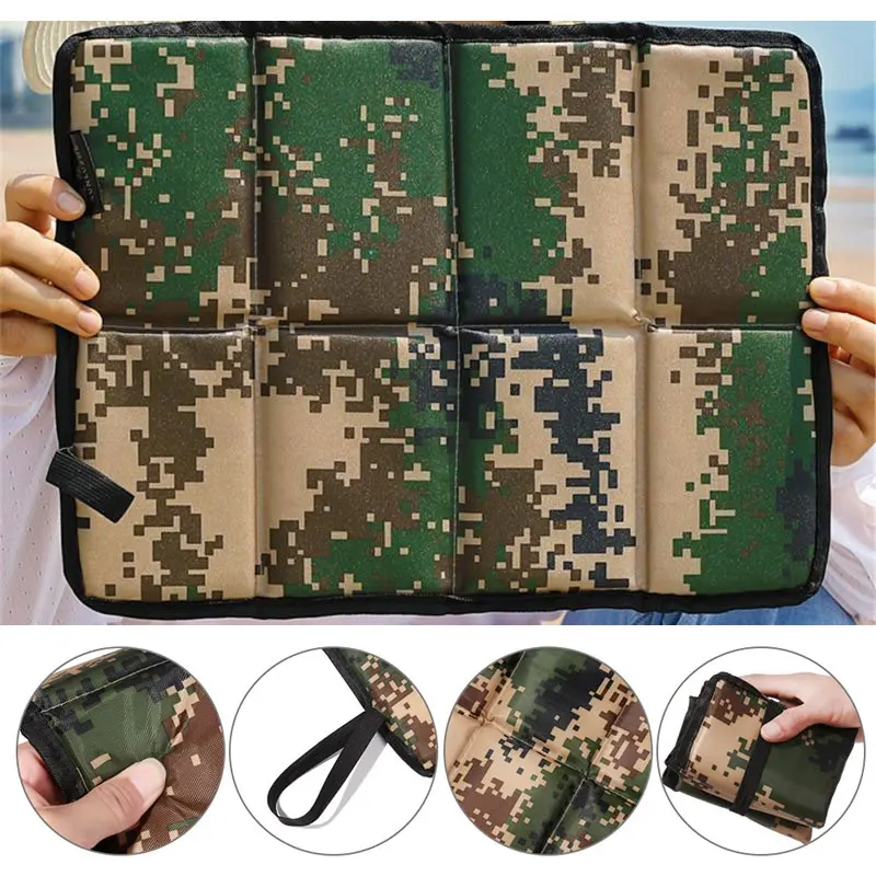 

Portable Folding Camping Mat Small Picnic Seat Waterproof Oxford Cloth Foam Sitting Pad Beach Mat Outdoor Hiking Prevent Dirty