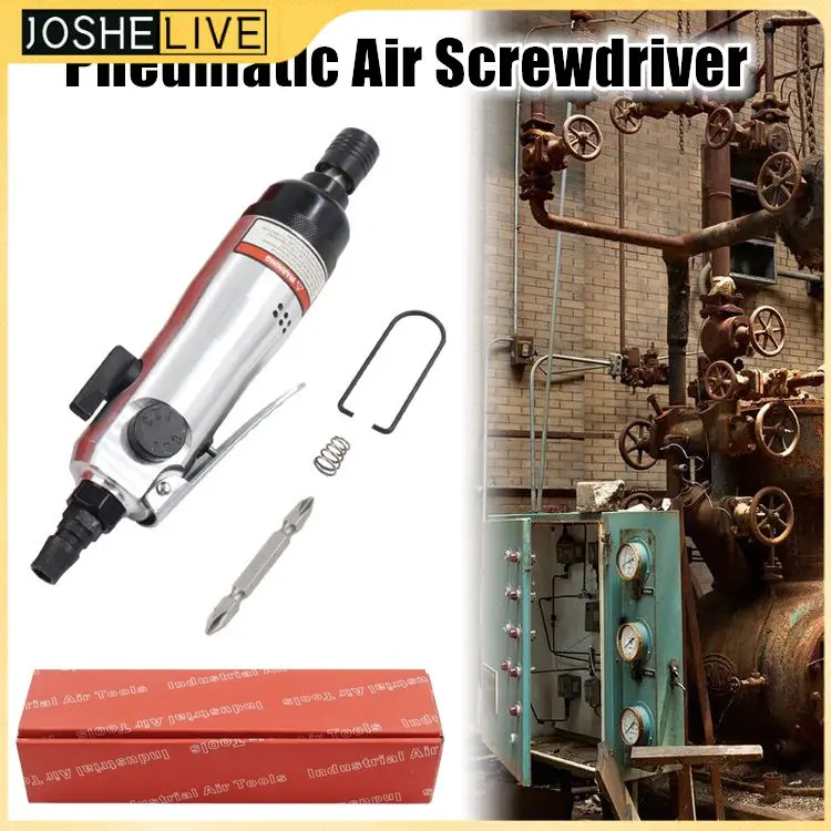 

1/4" 10000RPM Pneumatic Air Screwdriver Industrial 5H Torque Straight Driver Household Woodworking Car Repair Air Tool