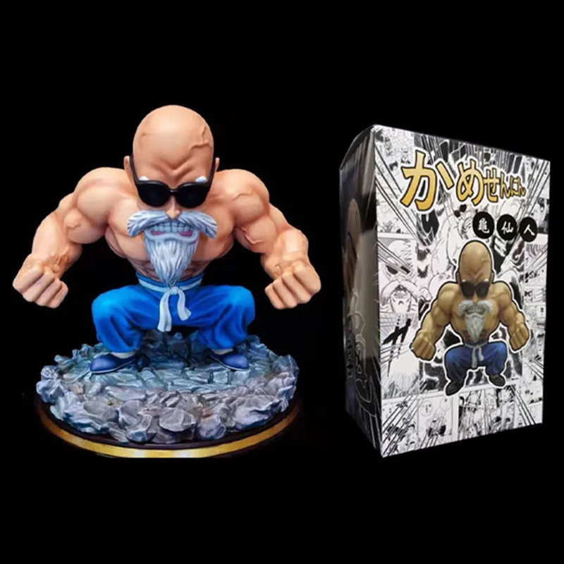 

Dragon Ball Z Muscle Kame Sennin Action Figure DBZ PVC GK Goku 's Teacher Figurine Master Roshi Collection Figura Toys