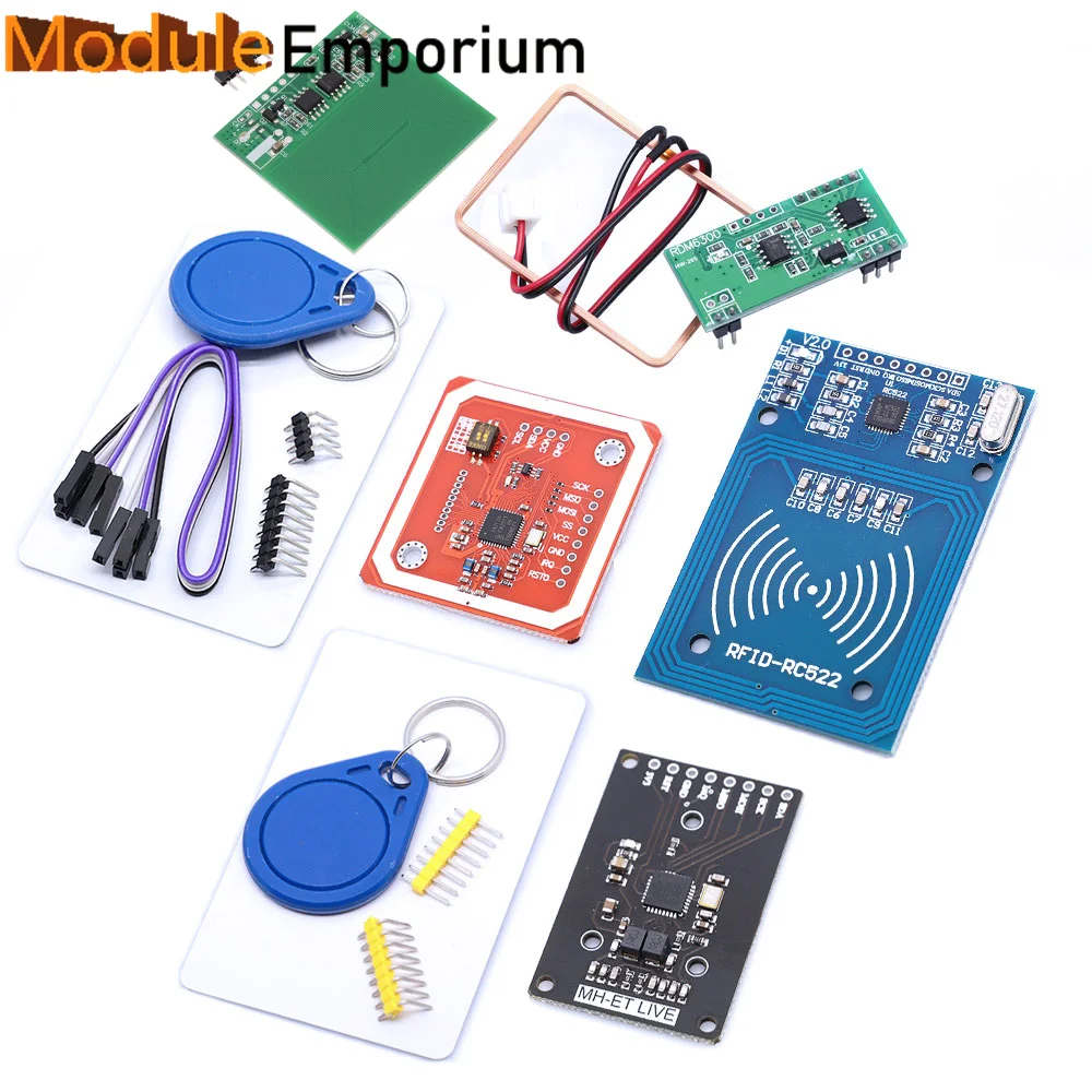 Модуль RFID PN532 RC522 MFRC-522 RDM6300, фотоаксессуары 50 13,56 МГц 125 кГц 6 см с бирками SPI, запись и чтение для arduino uno 2560