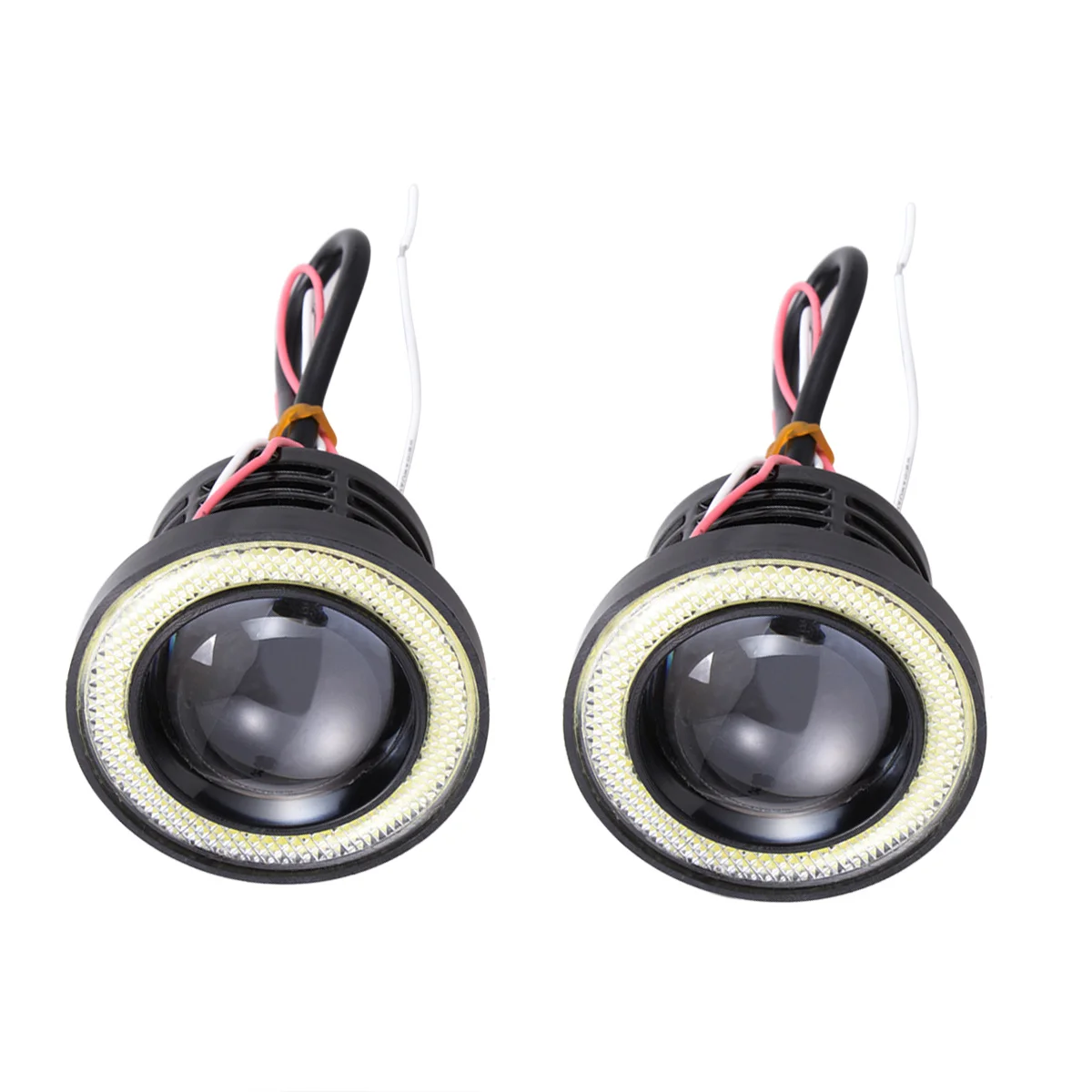 

2 PCS LED Lights Car Headlight Headlights Angel Eyes Bulb Daytime Running Bulbs
