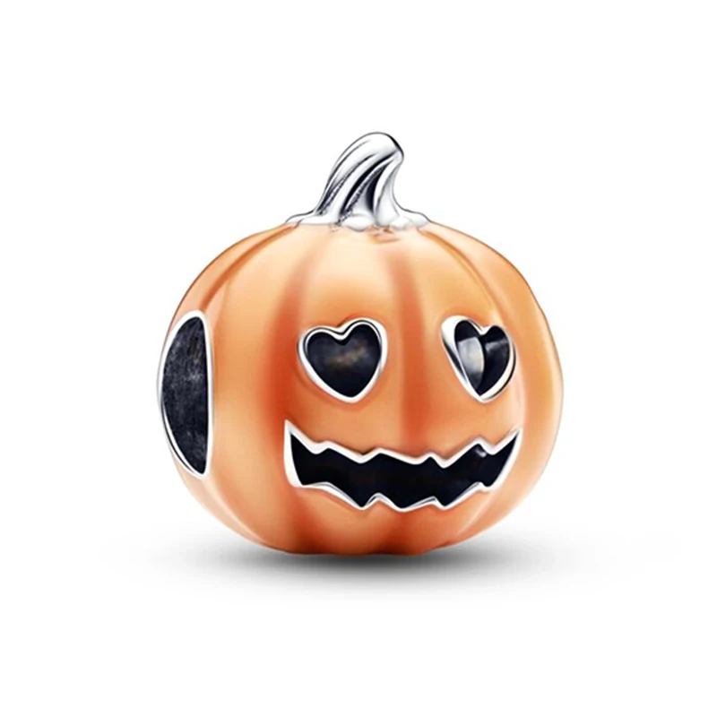 2 шт. фиолетовые шармы-подвески в виде ангела тыквы замок бусины сделай сам Черный