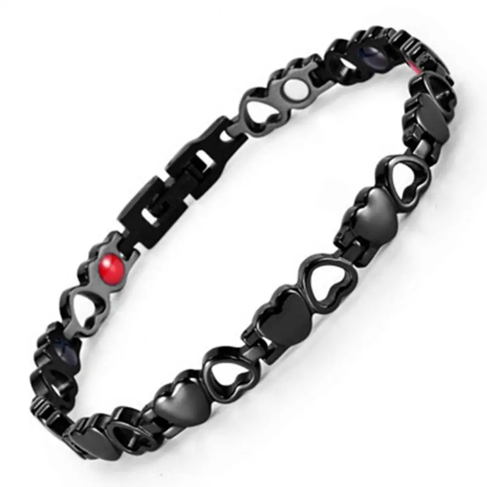 

Balance Sleep Elegant Appearance Heart Shape Magnetic Therapy Bangle for Daily Life
