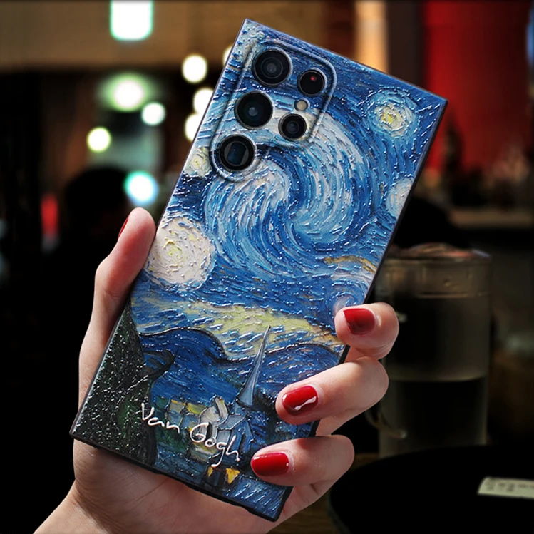 Чехол-накладка с принтом "живопись" на смартфон Samsung Galaxy (разные модели)