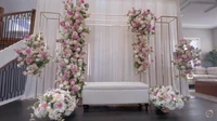 6 6ft grand event wedding stage backdrops wall decorarion birthday column arch plinth flower stand balloon welcome sign shelf