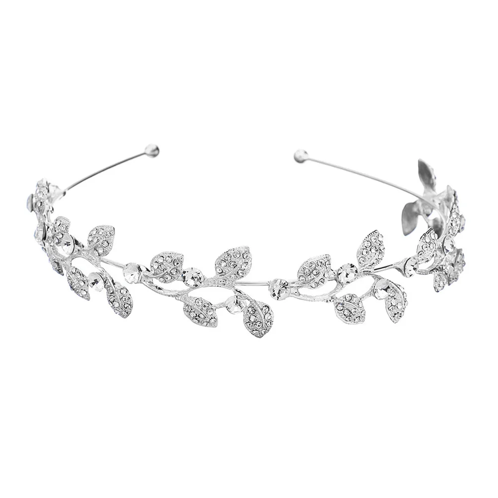 

Rhinestone Headband Bridal Hair Ornament Practical Decoration Unique Photo Prop Wedding Dress Accessory Elegant Hairband Ties