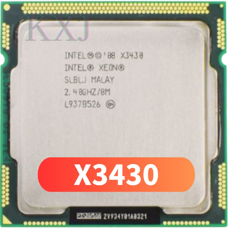 Процессор Intel Xeon X3430 2,4 ГГц четырехъядерный четырехпоточный 95 Вт ЦПУ процессор LGA 1156