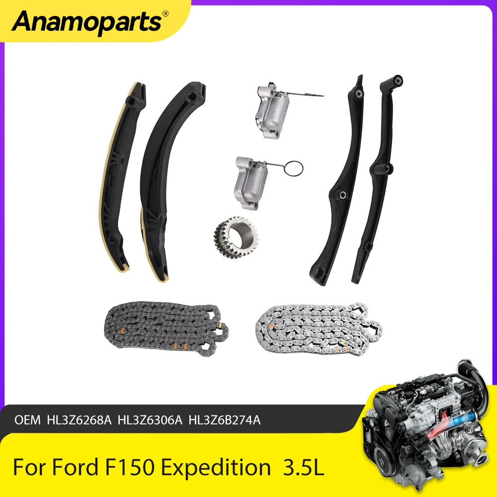 Комплект деталей двигателя комплект цепи ГРМ подходит для 3 5 л DOHC Ford F150 Expedition Lincoln
