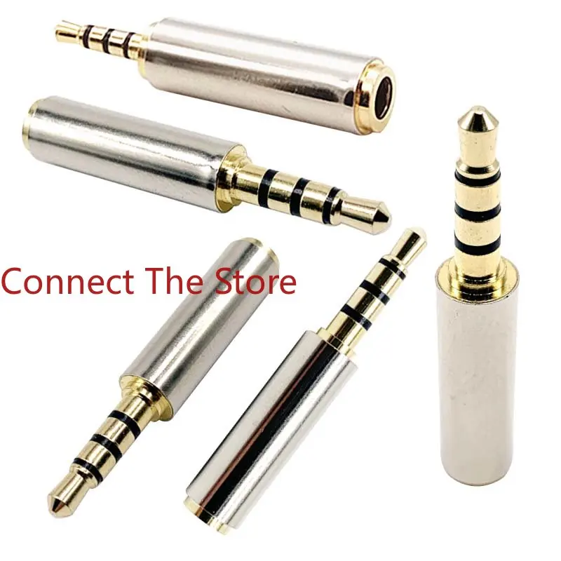 

3PCS 3.5Earphone Plug, 4-level Rotary Gold-plated 3.5 Four-level Adapter