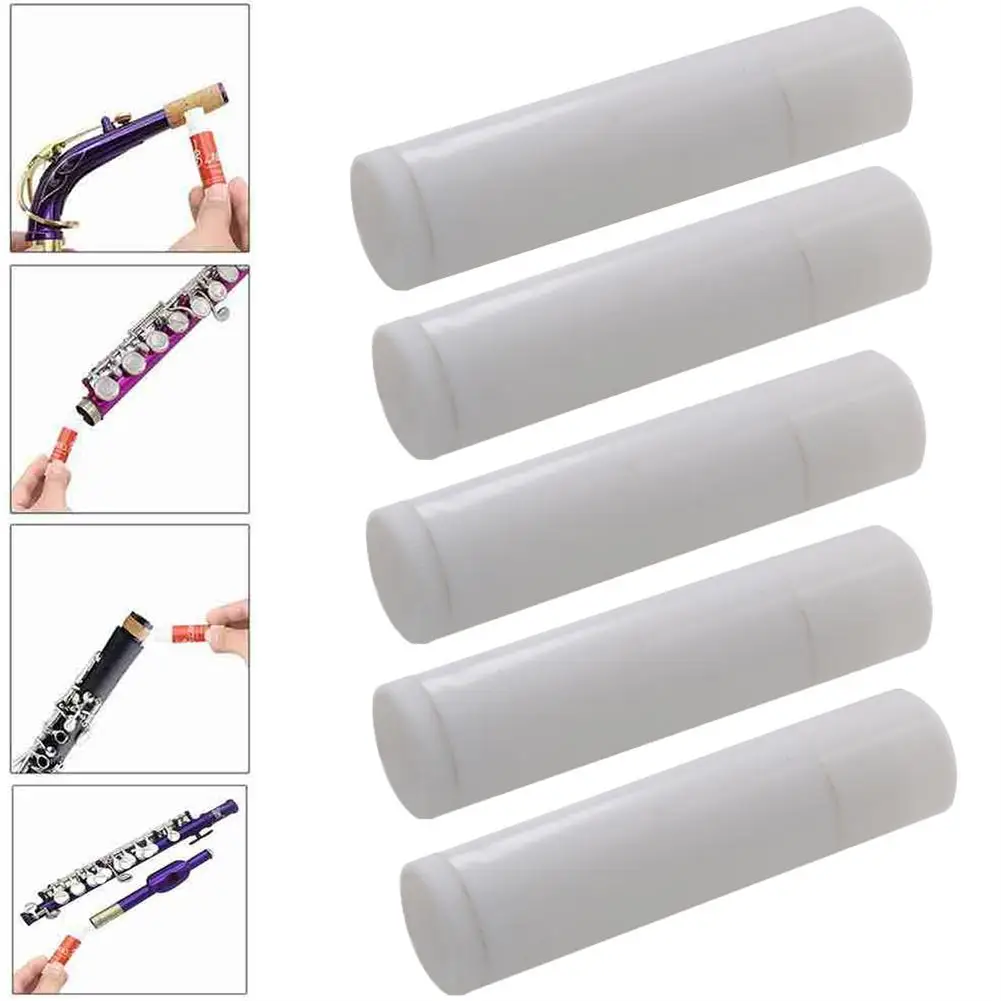 

Sax Cork Grease White Plastic Saxofon 71mm 12g Saxophone Stick саксофон Musical Instruments альт Saxofone Daily Care Accessories