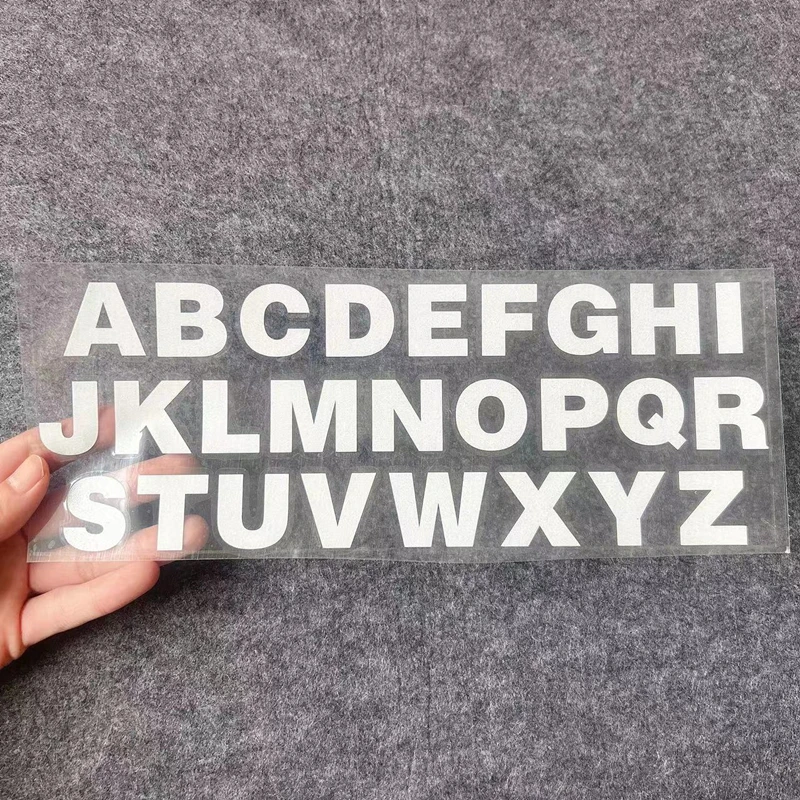 

26 шт., наклейки с английскими буквами, декоративные наклейки для автомобиля, мотоцикла, от А до Z, виниловые наклейки, сделай сам, ремонт лазерных водонепроницаемых наклеек