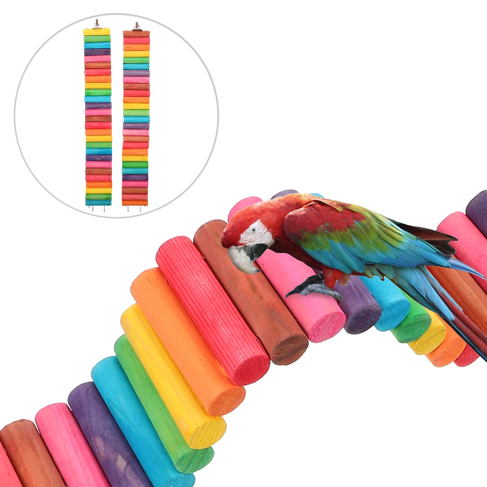 

2Pcs Decorative Hamster Bridges Interesting Hamster Swings Multi-function Hamster Toys