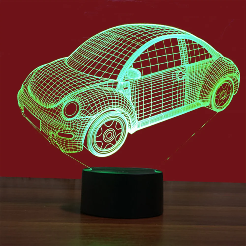 

Car 3D Night Light Sport Racing Car Illusion Lamp with Remote Control 16 Colors Changing Holiday Xmas Birthday Gifts for Kids