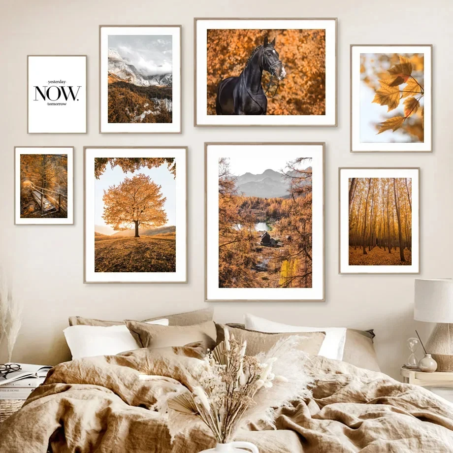 Shanqiao лесные деревья трава лошадь фотообои в скандинавском стиле постеры и принты