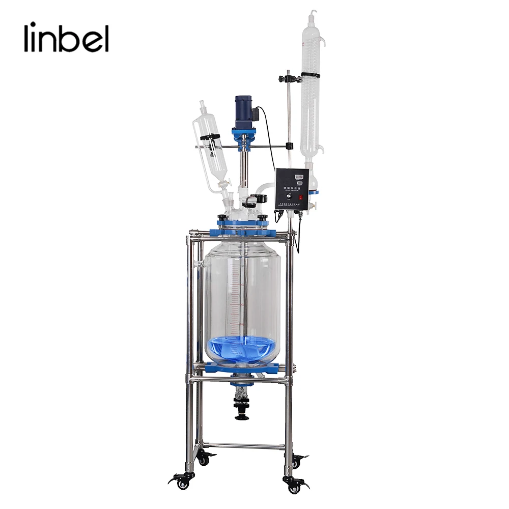 

Double jacketed 50L reactor for weed extract heating and cooling circulator